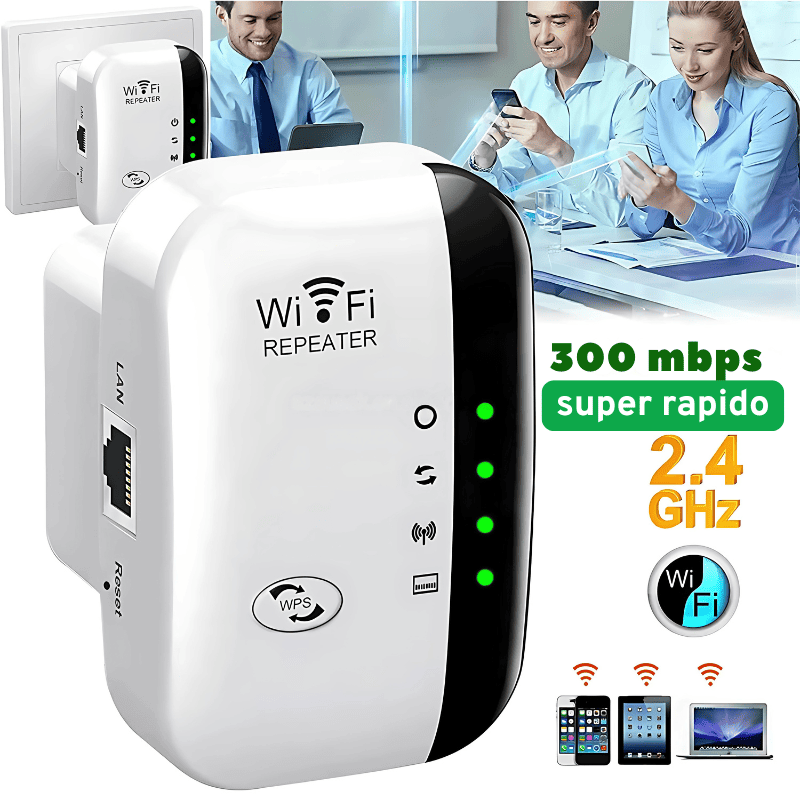 🛜Repetidor WiFi(™) de Alta Potencia + Manual de Instalación Fácil
